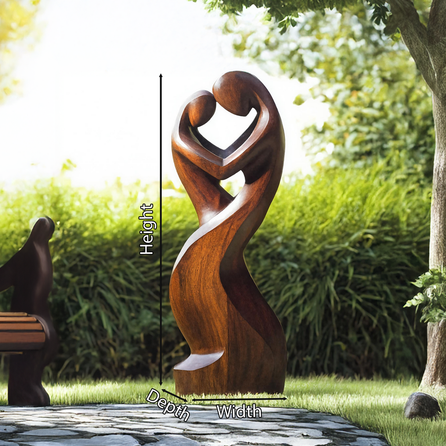 Handcrafted Abstract Sculpture For Furniture Wall Decor