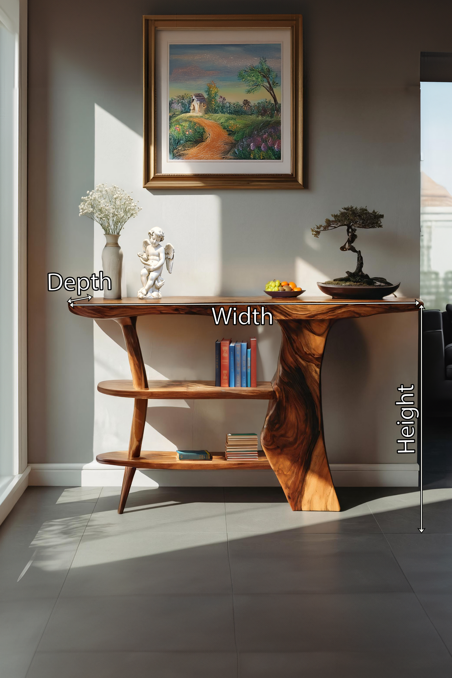 Farmhouse Solid Wood Entryway Console For Bedroom Design