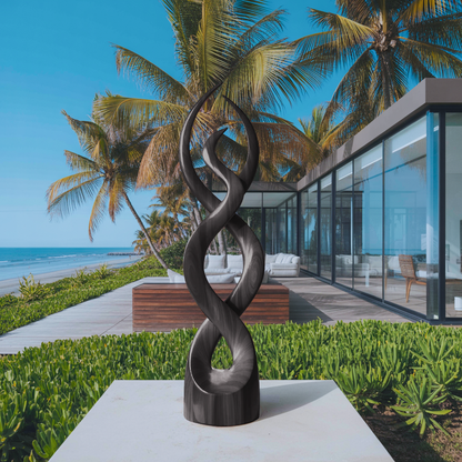 Modern Abstract Wooden Sculpture For Home Decor