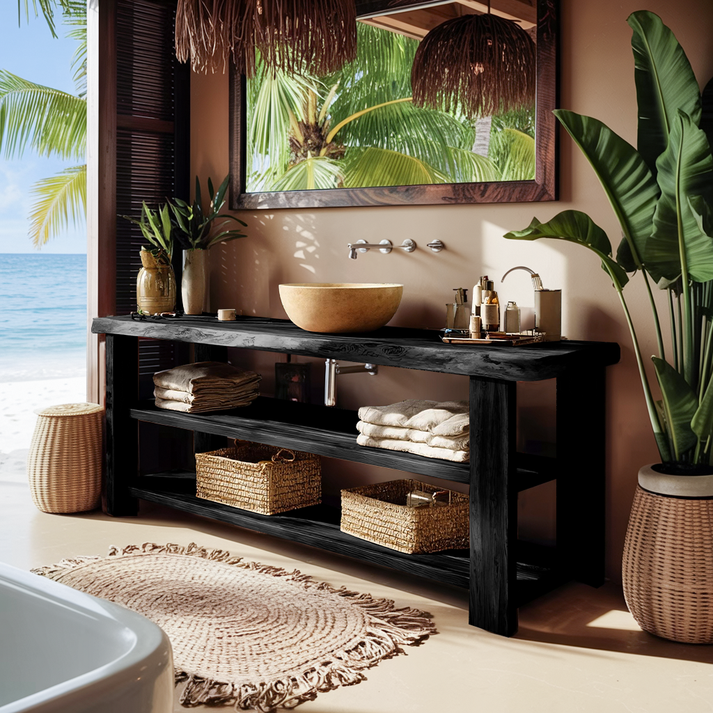 Farmhouse Vanity With Storage For Bathroom Decor Ideas