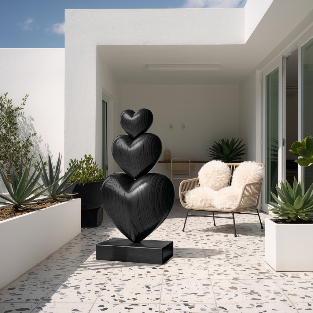 Handcrafted Wooden Sculpture For Furniture Unique Display