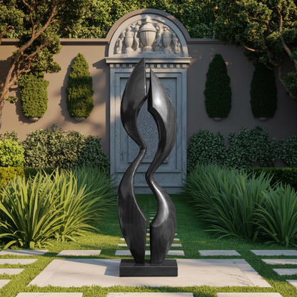 Farmhouse Wood Sculpture Decor For Outdoor Patio