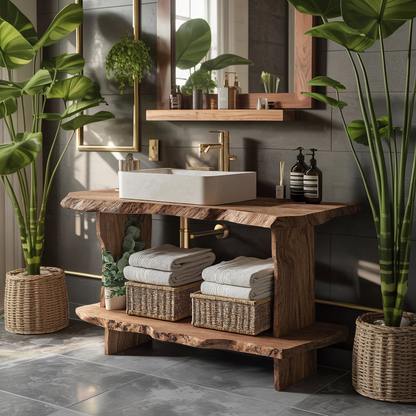 Mid Century Bathroom Cabinet For Elegant Bathroom