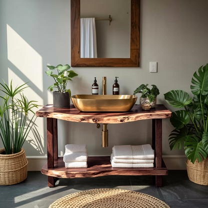 Mid Century Vanity With Storage For Bathroom Style