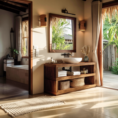 Mid Century Bathroom Storage For Furniture Organization