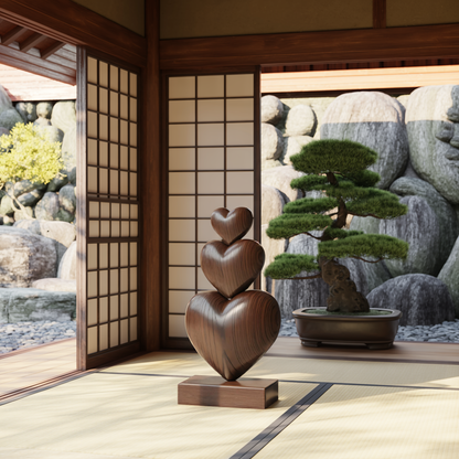 Handcrafted Wooden Sculpture For Furniture Unique Display