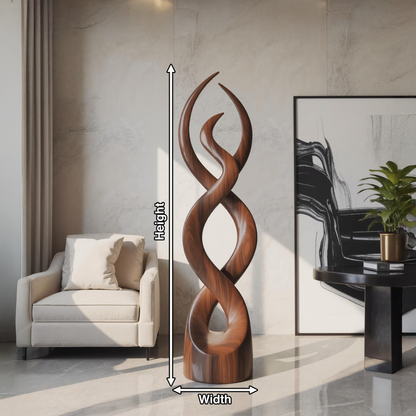 Modern Abstract Wooden Sculpture For Home Decor
