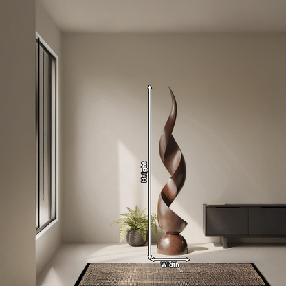 Handcrafted Organic Contemporary Landscape Sculpture For Office Decor