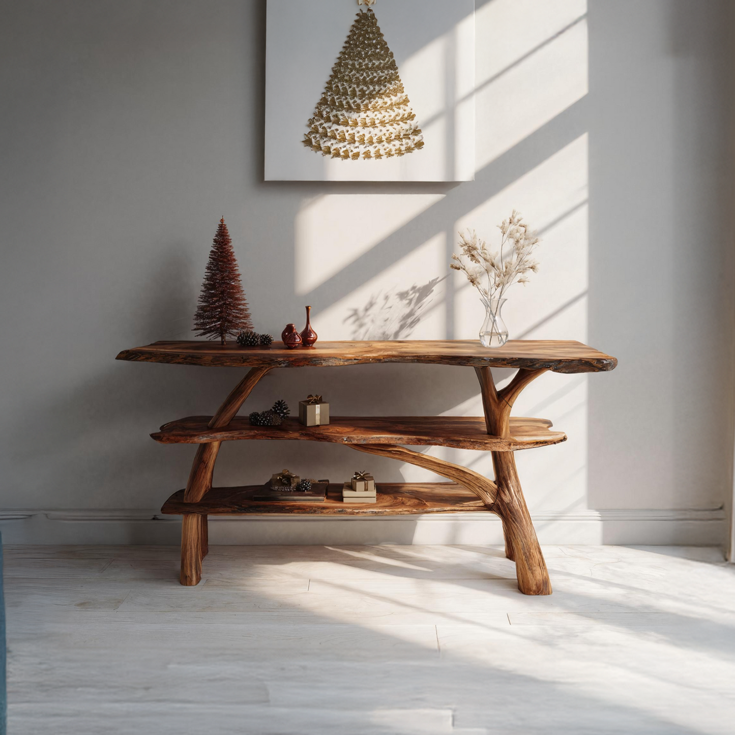 Modern Live Edge Entryway Table For Xmas Furniture Seasonal Living Room