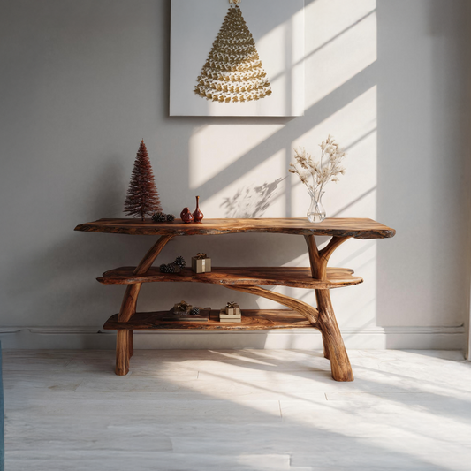 Modern Live Edge Entryway Table For Xmas Furniture Seasonal Living Room