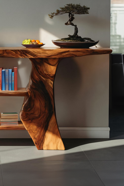 Farmhouse Solid Wood Entryway Console For Bedroom Design