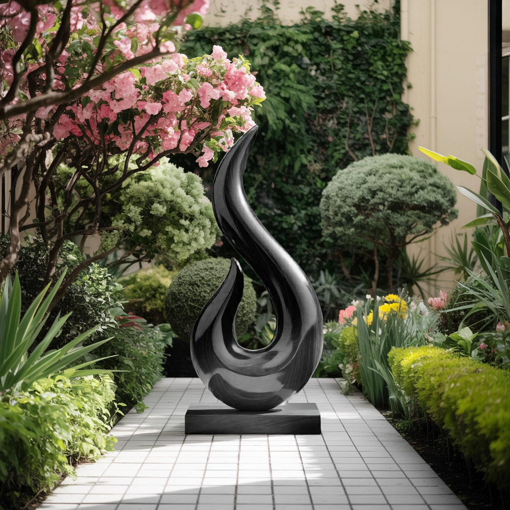 Handcrafted Abstract Sculpture For Outdoor Wall Design