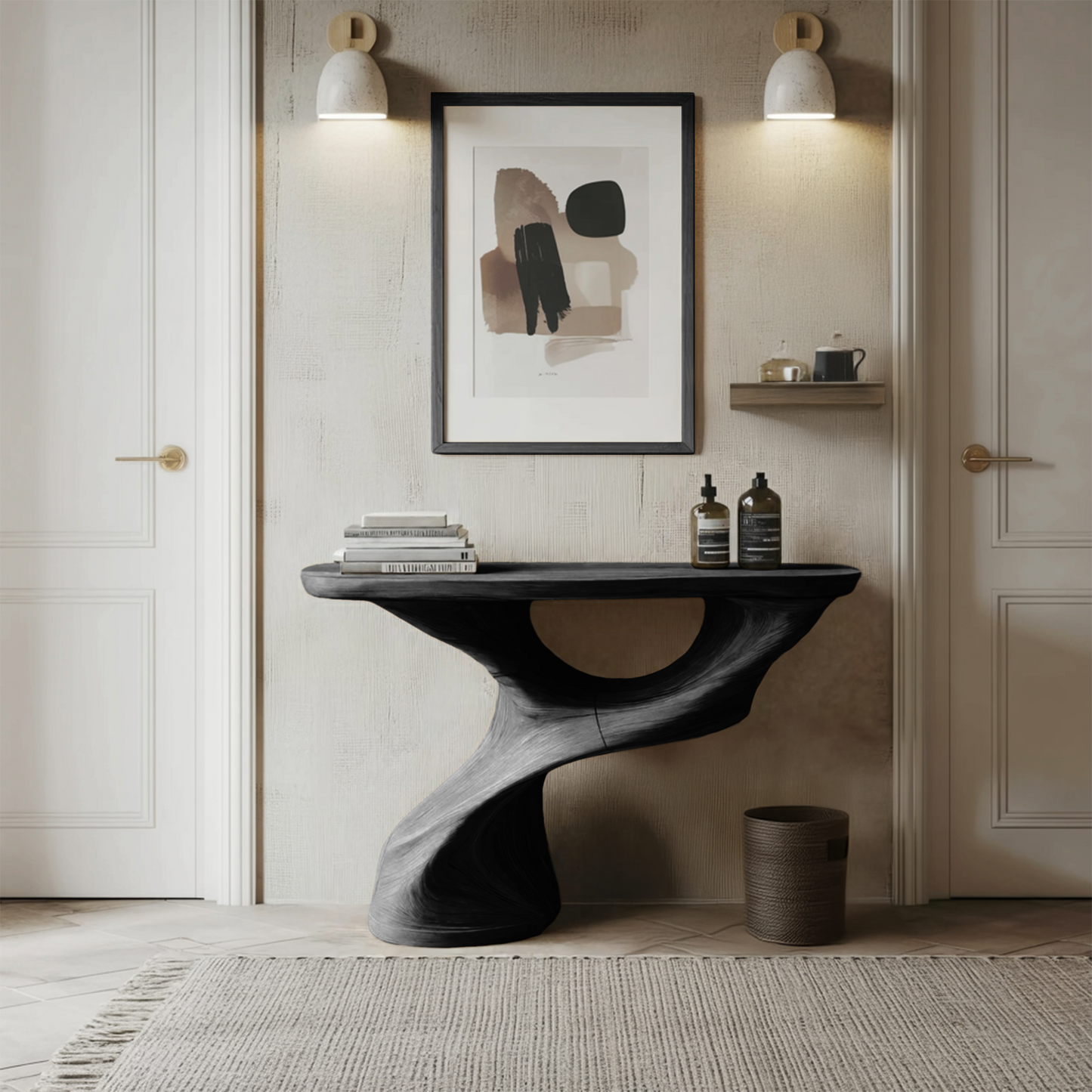 Farmhouse Solid Wood Console Table For Furniture Decor Space