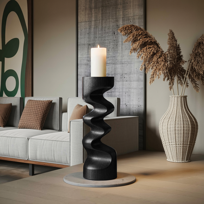 Rustic Wooden Abstract Decor For Living Room Display