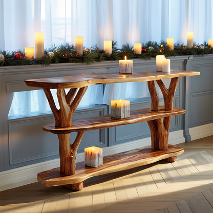 Modern Live Edge Entryway Table For Furniture Decor Holiday Gift Decoration