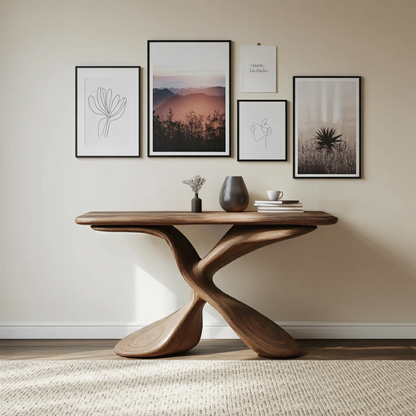 Mid Century Design Console Table For Living Room