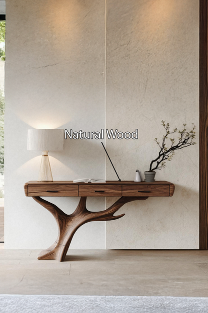 Mid Century Solid Wood Dressing Table For Living Room