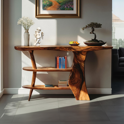 Farmhouse Solid Wood Entryway Console For Bedroom Design