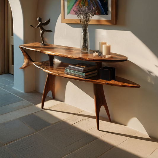 Modern Wooden Console Table For Entryway And Living Room