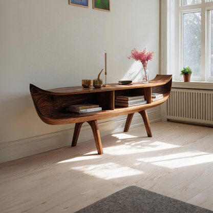 Handcrafted Live Edge Entryway Table For Rustic Home Decor