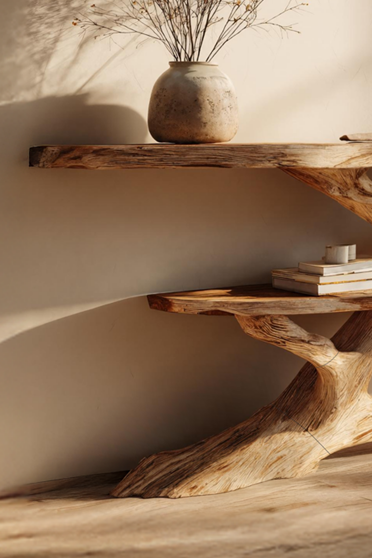 Mid Century Solid Wood Console Table For Classic Entryway Furniture