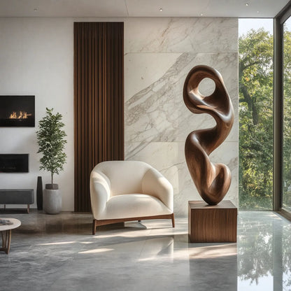 Organic Flow Sculpture for Contemporary Interior Statement