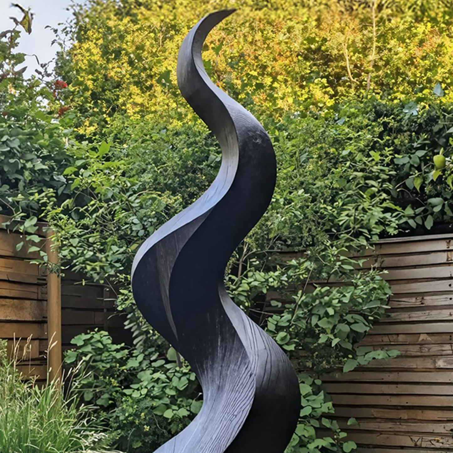 Mid Century Large Wooden Sculpture For Furniture Backdrop