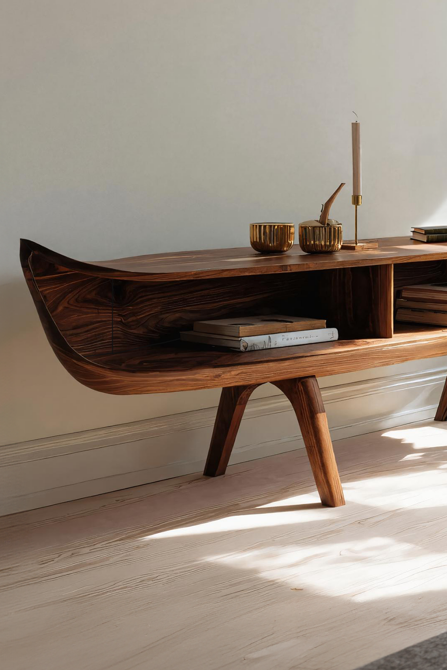 Handcrafted Live Edge Entryway Table For Rustic Home Decor