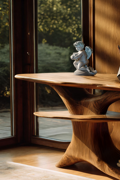 Handcrafted Live Edge Console Table For Farmhouse Decor