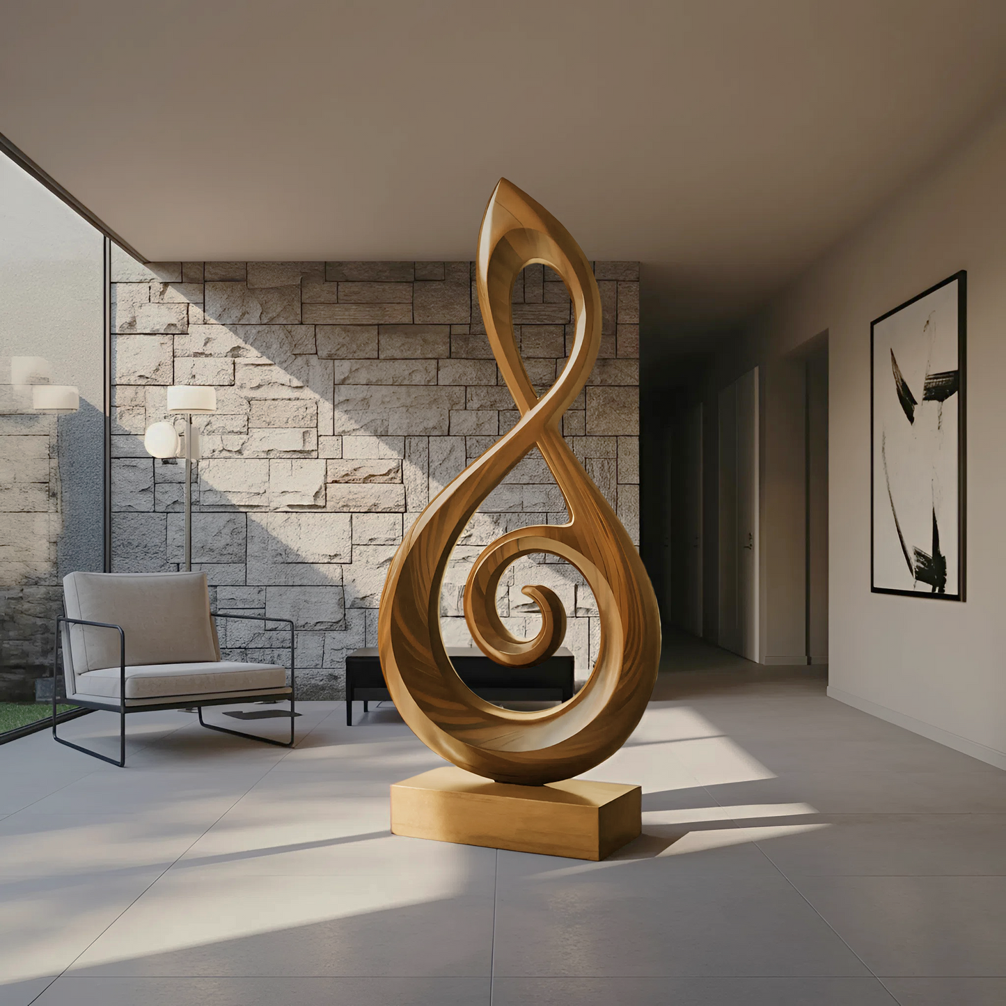 Rustic 3D Wood Art For Living Room Handmade Wall Panel