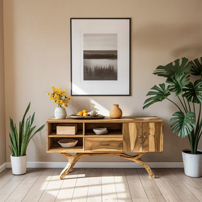 Mid Century Live Edge Entryway Table For Bedroom Decor Inspiration