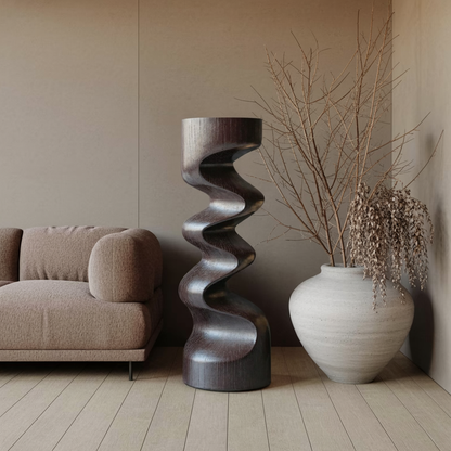 Rustic Wooden Abstract Decor For Living Room Display