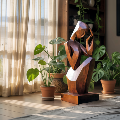 Handcrafted 3D Wood Art For Outdoor Nature Theme Setting