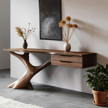 Handcrafted Wooden Console Table For Entryway Design