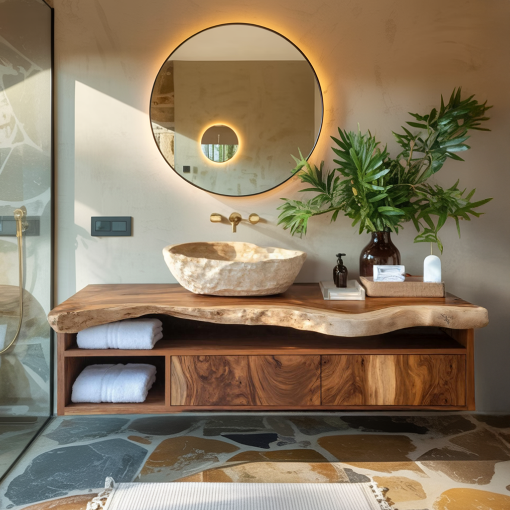 Handcrafted Floating Vanity For Elegant Bathroom