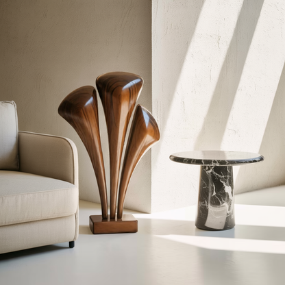 Handcrafted Large Wooden Sculpture For Garden Landscape