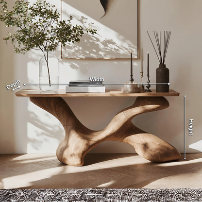 Mid Century Foyer Table For Living Room