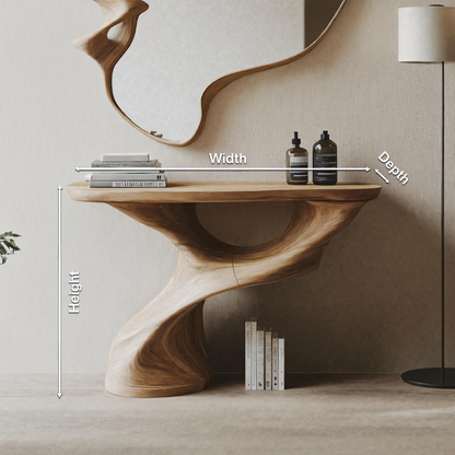 Farmhouse Solid Wood Console Table For Furniture Decor Space