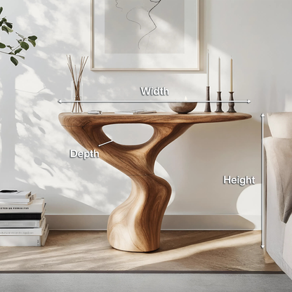 Rustic Accent Table Entryway Design