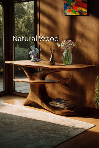 Handcrafted Live Edge Console Table For Farmhouse Decor