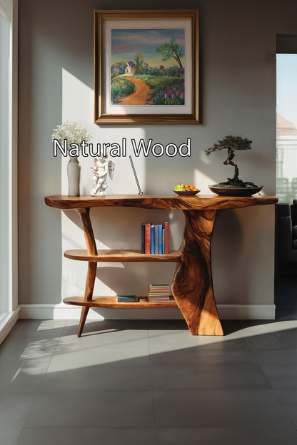 Farmhouse Solid Wood Entryway Console For Bedroom Design