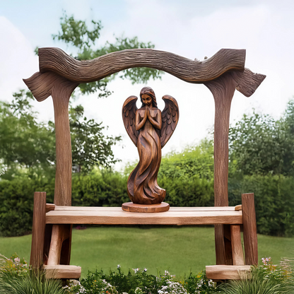 Rustic Abstract Sculpture For Furniture Wall Centerpiece