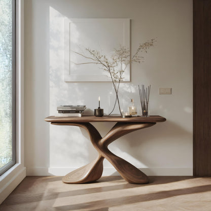 Mid Century Design Console Table For Living Room