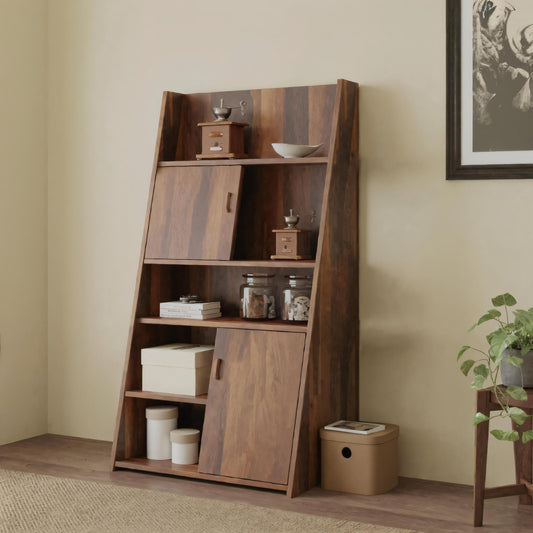 Modern Slanted Cabinet With Sliding Doors For Kitchen Entryway And Living Room