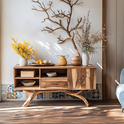 Mid Century Live Edge Entryway Table For Bedroom Decor Inspiration