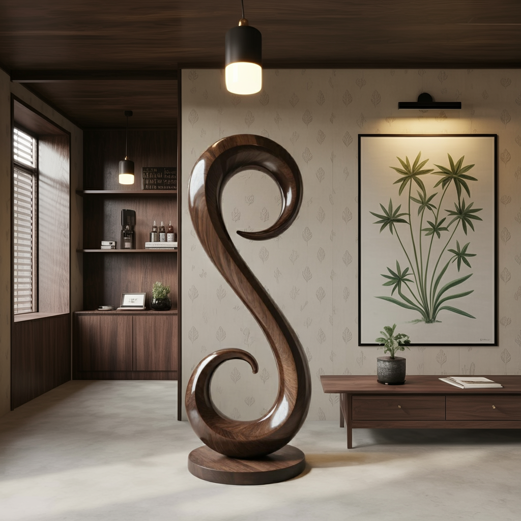 Handcrafted Organic Contemporary Landscape Sculpture For Home Decor