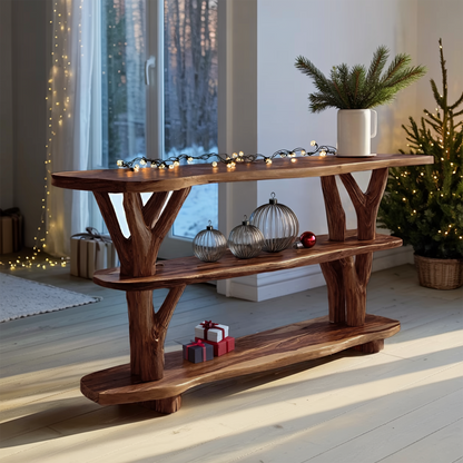 Modern Live Edge Entryway Table For Furniture Decor Holiday Gift Decoration